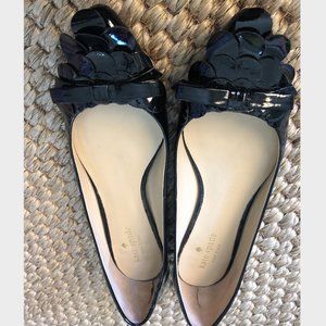 Kate Spade Black Patent Leather Flats